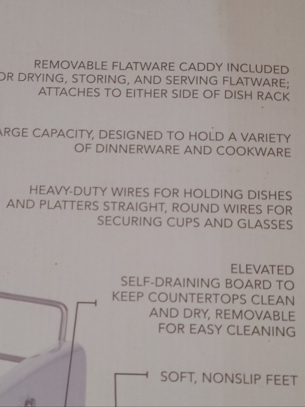 KitchenAid White 3-Piece Dish Drying Rack Set - Picture 4 of 4